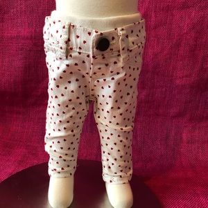 GAP Red Hearts Jeans 0-3 months
